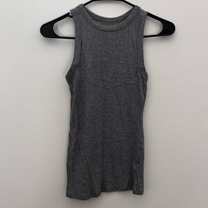 a new day Grey Ribbed Tank Top
